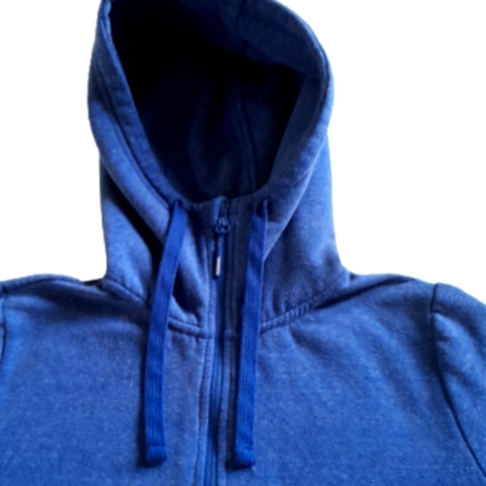MONDETTA Hoodie full Zippered blue womens Medium - Picture 2 of 5